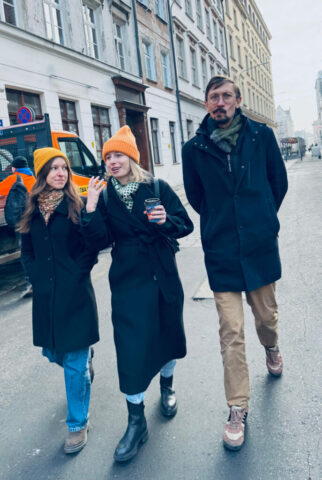 DoHa Team on the way for another coffee, after a day of osteological work, sample selection, discussions, and documentation